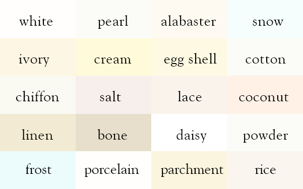 Colors name and meaning 