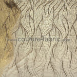 Gold and Turquoise embroidery couture lace - Image 11