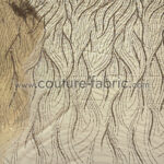 Gold and Turquoise embroidery couture lace - Image 10