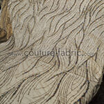 Gold and Turquoise embroidery couture lace - Image 3