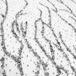 Grey embroidery couture lace - Image 4