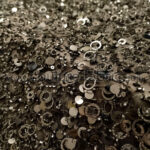 Brown color embroidery couture lace - Image 2