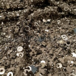 Brown color embroidery couture lace - Image 4