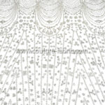 White color embroidery couture lace - Image 11