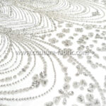 White color embroidery couture lace - Image 8