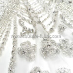 White color embroidery couture lace - Image 9