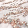 Pastel Pink embroidery couture lace - Image 2