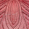 Red color embroidery couture lace - Image 3